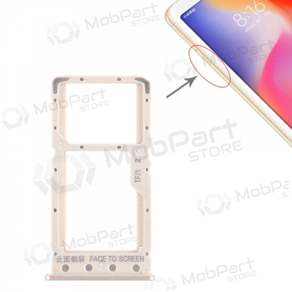 Xiaomi Redmi 6 / 6A Υποδοχή κάρτας SIM (χρυσαφένιος)