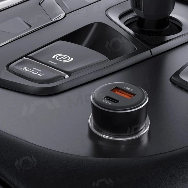 Φορτιστης αυτοκινητου Acefast B12 60W USB-C/USB-A μαύρος
