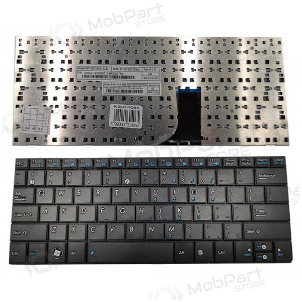 ASUS: EEE PC 1001, 1001PXD, 1005, 1005HA πληκτρολόγιο ASUS: EEE PC 1001, 1001PXD, 1005, 1005HA πληκτρολόγιο