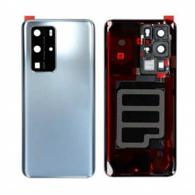 Huawei P40 Pro πίσω κάλυμμα μπαταρίας ασήμι (Silver Frost) (μεταχειρισμένος grade A, γνησια)