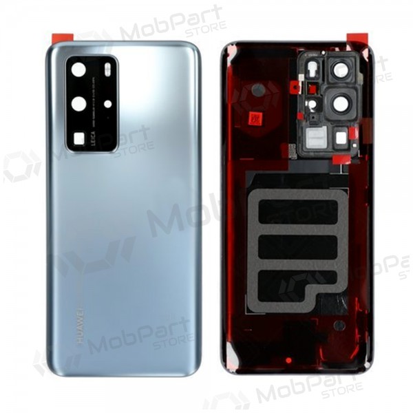Huawei P40 Pro πίσω κάλυμμα μπαταρίας ασήμι (Silver Frost) (μεταχειρισμένος grade A, γνησια)