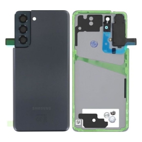 Samsung G991 Galaxy S21 5G πίσω κάλυμμα μπαταρίας (Phantom Grey) (μεταχειρισμένος grade B, γνησια)