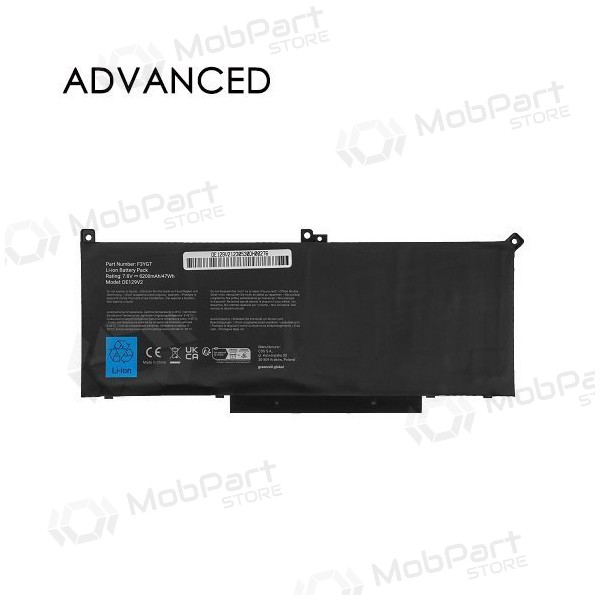 DELL F3YGT, 7200mAh μπαταρία Laptop, Advanced DELL F3YGT, 7200mAh μπαταρία Laptop, Advanced