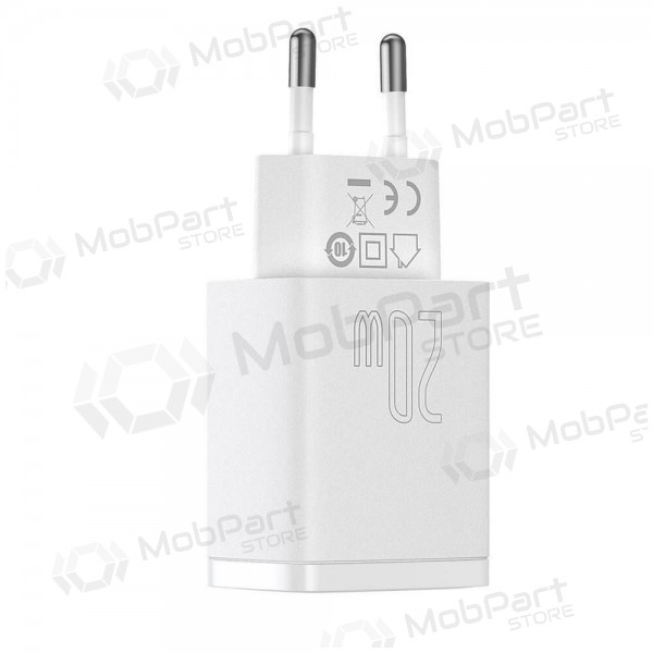 Φορτιστής Baseus USB + Type-C 20W CCXJ-B02 (άσπρο)