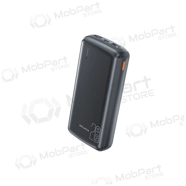 Εξωτερική μπαταρία Power Bank Awei P19K 5V/2.4A 20000mAh μαύρος