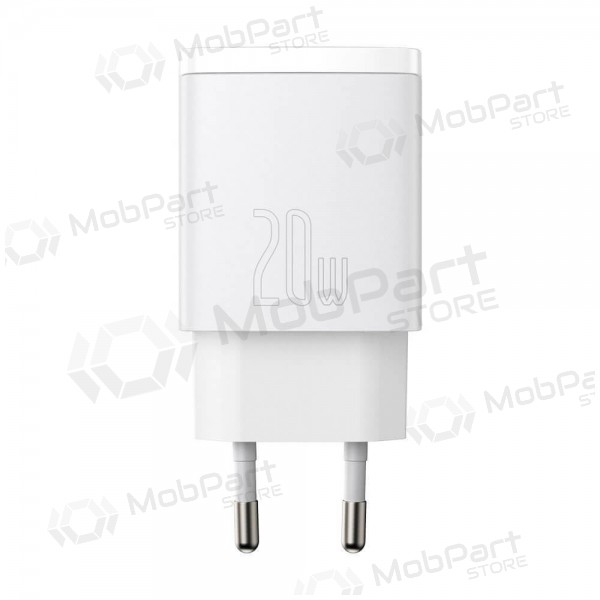 Φορτιστής Baseus USB + Type-C 20W CCXJ-B02 (άσπρο)