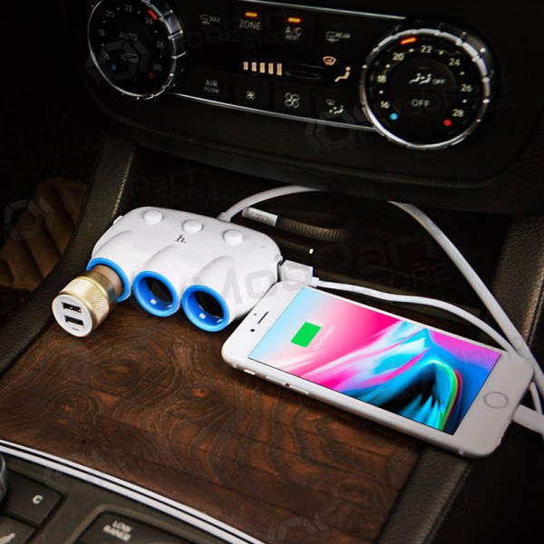 Φορτιστης αυτοκινητου - šakotuvas Hoco C1 2xUSB 3xconnector (3.1A) Φορτιστης αυτοκινητου - šakotuvas Hoco C1 2xUSB 3xconnector (3.1A)