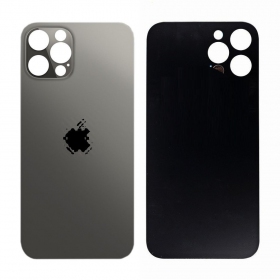 Apple iPhone 12 Pro πίσω κάλυμμα μπαταρίας (μαύρος) (bigger hole for camera)