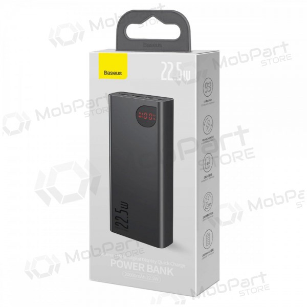 Εξωτερική μπαταρία Power Bank Baseus Adaman 22.5W 20000mAh + Type-C 0.3m μαύρος PPAD070101