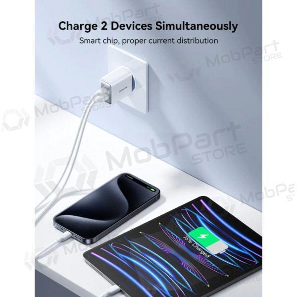 Φορτιστής Joyroom JR-TCF15 USB-C/USB-A 30W άσπρο
