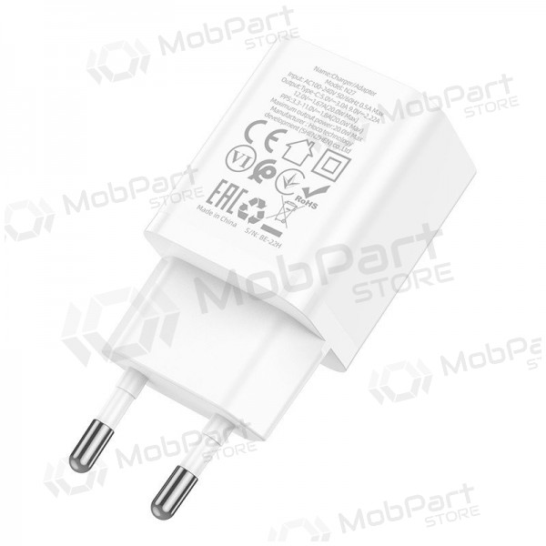 Φορτιστής buitinis Hoco N27 Innovative PD20W άσπρο