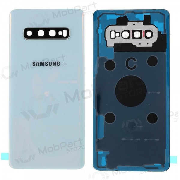 Samsung G975 Galaxy S10 Plus πίσω κάλυμμα μπαταρίας άσπρο (Prism White) (μεταχειρισμένος grade B, γνησια) Samsung G975 Galaxy S10 Plus πίσω κάλυμμα μπαταρίας άσπρο (Prism White) (μεταχειρισμένος grade B, γνησια)