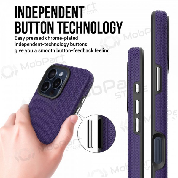 Θήκη Perfectionists Triangle Mag Case Apple iPhone 15 Pro μωβ