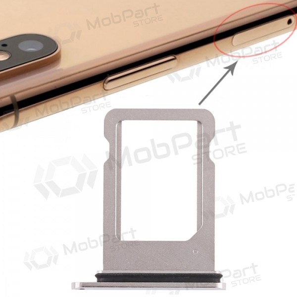 Apple iPhone XS Υποδοχή κάρτας SIM (ασήμι)