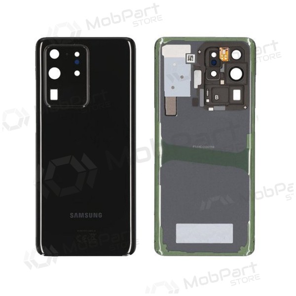 Samsung G988 Galaxy S20 Ultra πίσω κάλυμμα μπαταρίας μαύρος (Cosmic Black) (μεταχειρισμένος grade C, γνησια)