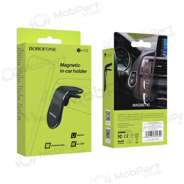 Automobilinis Γενικής telefono laikiklis Borofone BH10, tvirtinamas ant ventiliacijos grotelių, magnetinis, μαύρος Automobilinis Γενικής telefono laikiklis Borofone BH10, tvirtinamas ant ventiliacijos grotelių, magnetinis, μαύρος