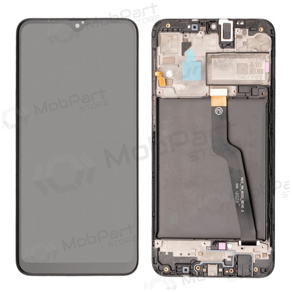 Ekranas Samsung A105 A10 Dual SIM su lietimui jautriu stikliuku και rėmeliu Black γνησια