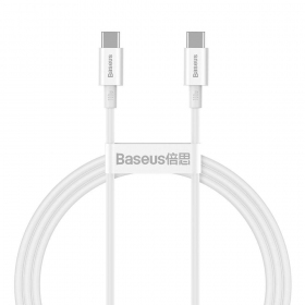 Καλώδιο Baseus Superior Type-C - Type-C 100W 1.0m (άσπρο) CATYS-B02
