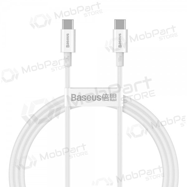 Καλώδιο Baseus Superior Type-C - Type-C 100W 1.0m (άσπρο) CATYS-B02