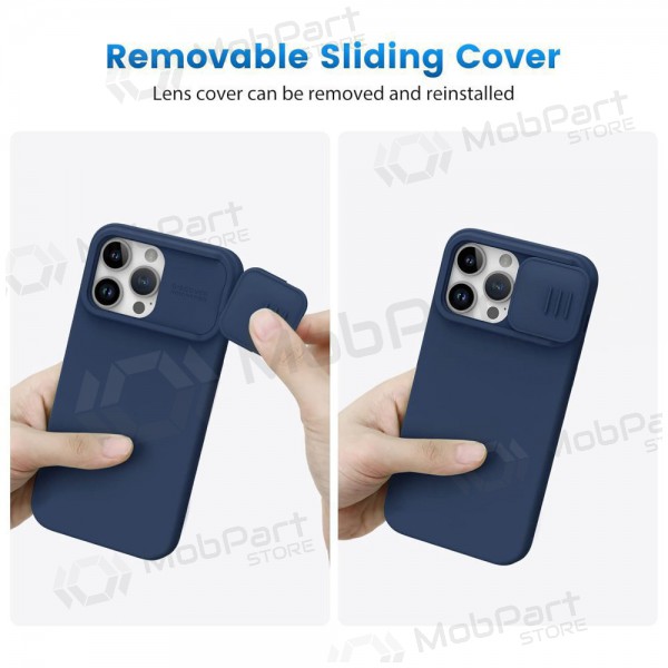 Apple iPhone 15 Pro Max θήκη „Nillkin Silicone“ (σκούρο μπλε) Apple iPhone 15 Pro Max θήκη „Nillkin Silicone“ (σκούρο μπλε)