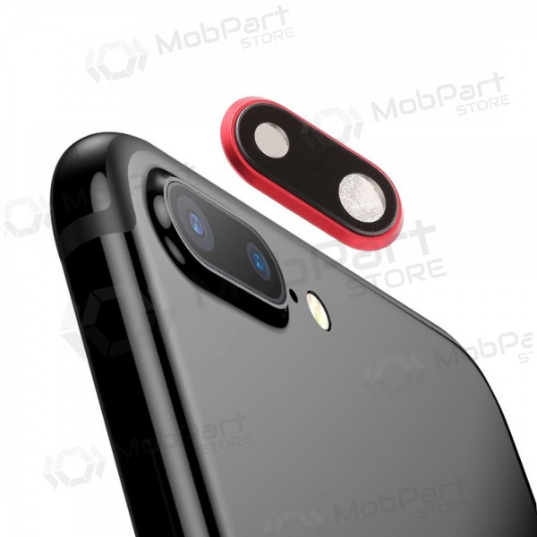 Apple iPhone 8 Plus τζαμάκι κάμερας (το κόκκινο) (με πλαίσιο) Apple iPhone 8 Plus τζαμάκι κάμερας (το κόκκινο) (με πλαίσιο)