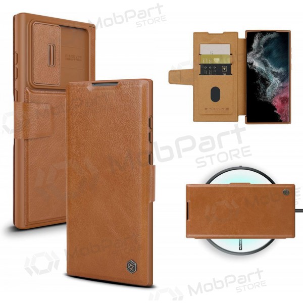 Samsung Galaxy S23 Plus θήκη „Nillkin Leather“ (καφέ)