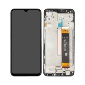 Samsung Galaxy M23 οθόνη (μαύρος) (με πλαίσιο) (γνησια)