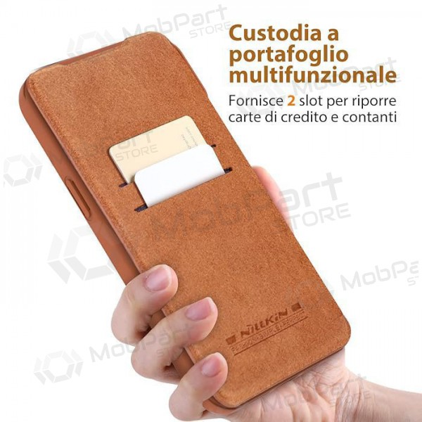 Apple iPhone 14 Pro Max θήκη „Nillkin Leather“ (καφέ)