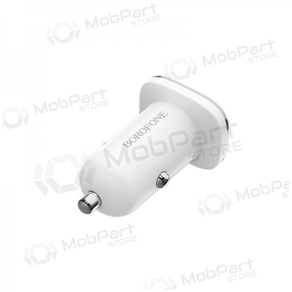 Φορτιστής automobilinis Borofone BZ12 x 2 USB (2.4A) (άσπρο)