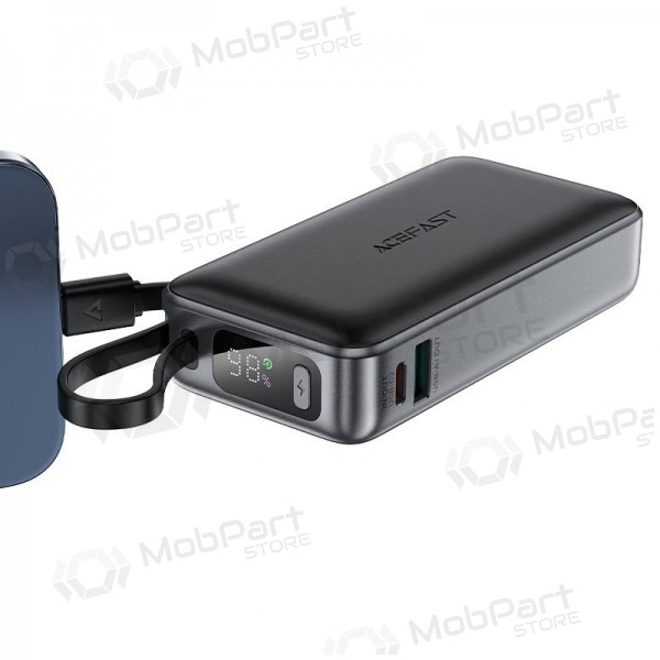 Εξωτερική μπαταρία Power Bank Acefast M7-10000 PD30W With Cable 10000mAh μαύρος