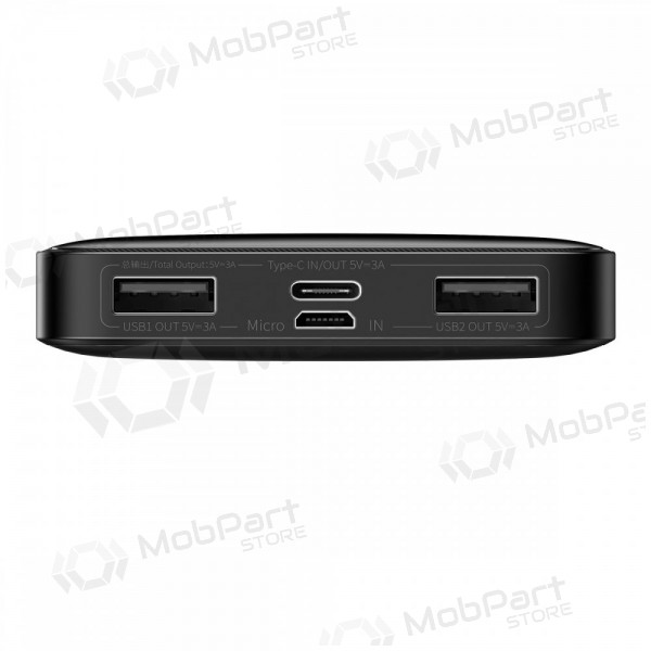 Εξωτερική μπαταρία Power Bank Baseus Bipow Type-C PD+2xQuick Charge 3.0 15W 10000mAh μαύρος PPBD050001