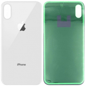 Apple iPhone XS Max πίσω κάλυμμα μπαταρίας ασήμι (άσπρο) (bigger hole for camera)