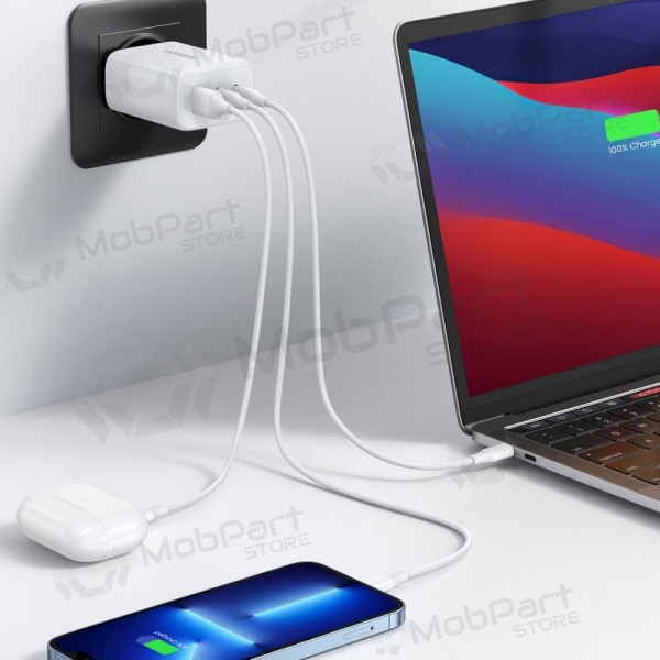 Φορτιστής buitinis Ugreen CD275 2xUSB-C/USB-A 65W άσπρο