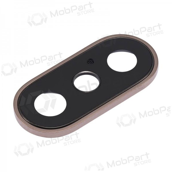 Apple iPhone XS / XS Max τζαμάκι κάμερας (χρυσαφένιος) (με πλαίσιο) Apple iPhone XS / XS Max τζαμάκι κάμερας (χρυσαφένιος) (με πλαίσιο)
