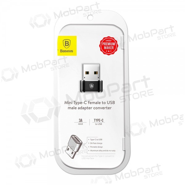 Προσαρμογέας Baseus Type-C to USB-A μαύρος CAAOTG-01