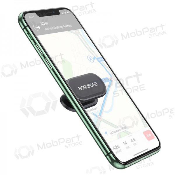 Automobilinis Γενικής telefono laikiklis Borofone BH29 klijuojamas ant panelės, magnetinis, μαύρος