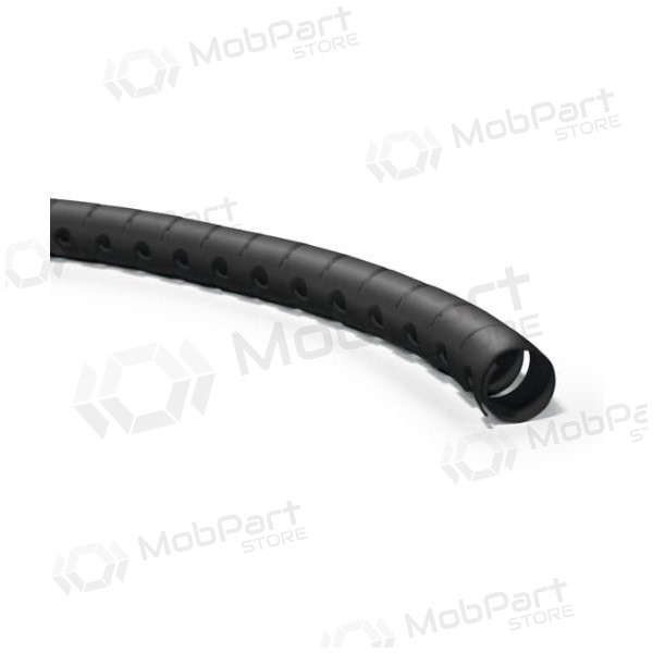 Vamzdis spiralinis kabelių apsaugai su įrankiu kabelių įvedimui D30 Hellermann Tyton HWPP30 (RITĖ 25m , μαύρος)