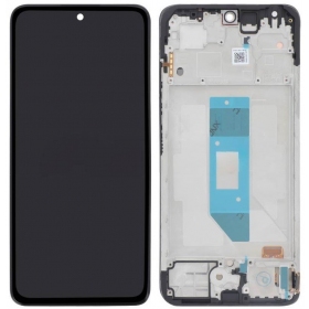Ekranas Xiaomi Redmi Note 14 4G (Europe, JG2) su lietimui jautriu stikliuku και rėmeliu Black OLED