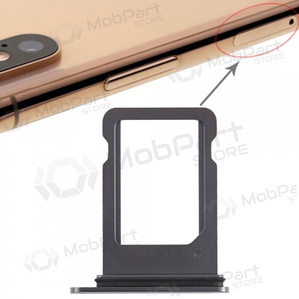 Apple iPhone XS Υποδοχή κάρτας SIM γκρί (Space Grey)