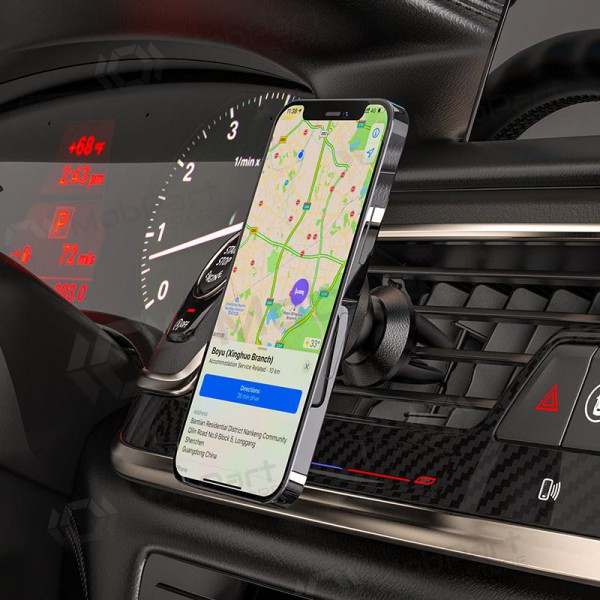 Automobilinis Γενικής telefono laikiklis Hoco CA81 tvirtinamas į ventiliacijos groteles, magnetinis, μαύρος