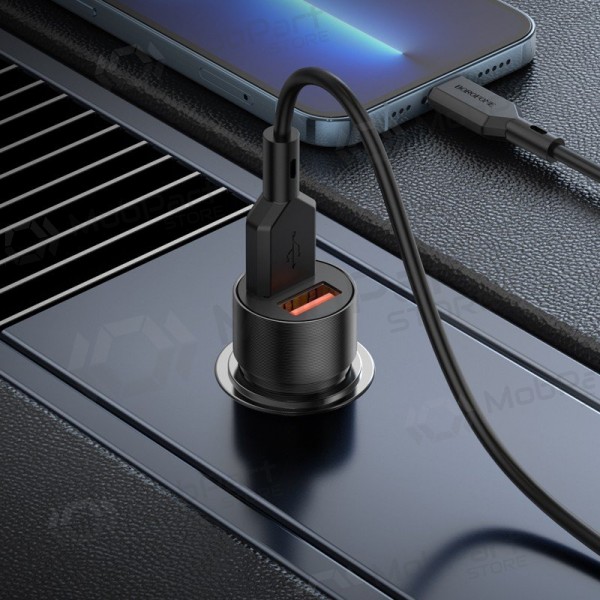 Φορτιστής automobilinis Borofone BZ19B 2xUSB-A QC3.0 36W μαύρος