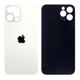 Apple iPhone 12 Pro Max πίσω κάλυμμα μπαταρίας (ασήμι) (bigger hole for camera)