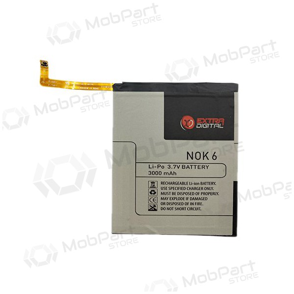 Nokia 6 μπαταρία / συσσωρευτής (3000mAh) Nokia 6 μπαταρία / συσσωρευτής (3000mAh)