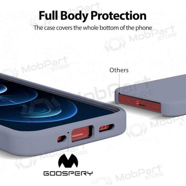 Θήκη Mercury 'Silicone Case' για Apple iPhone 16e (γκρι λεβάντας)
