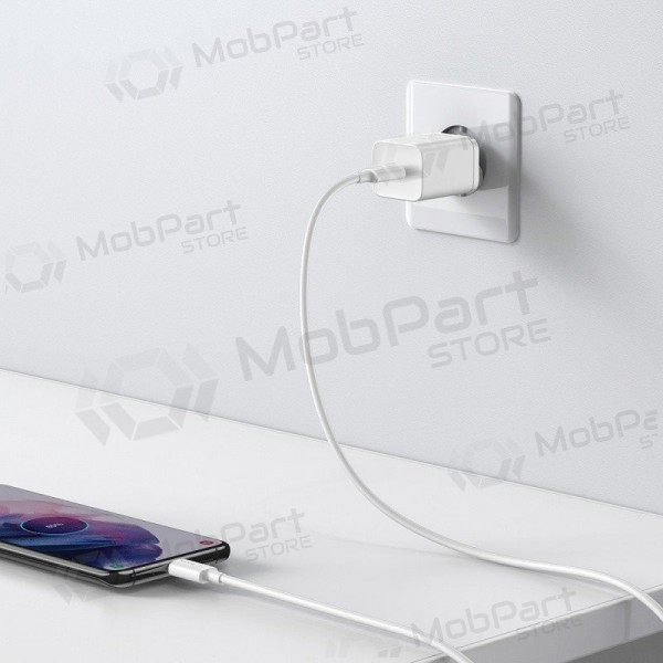 Φορτιστής buitinis Baseus Super Si 25W + Type-C 1.0m άσπρο TZCCSUP-L02