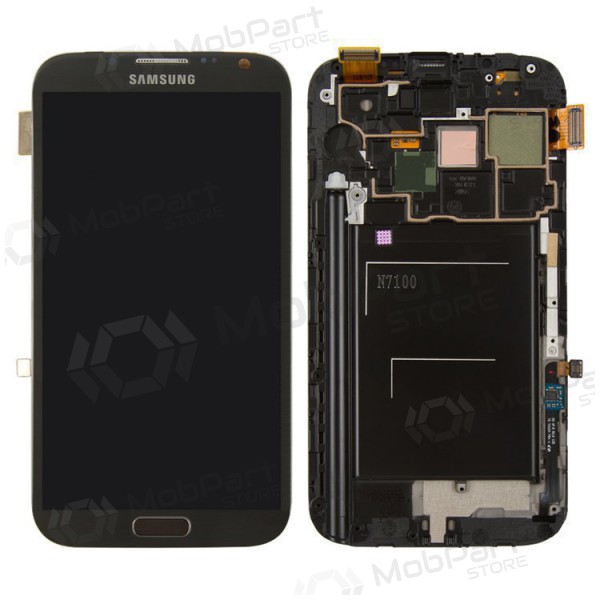 Samsung N7100 Galaxy Note 2 οθόνη (μαύρος) (με πλαίσιο) (service pack) (γνησια) Samsung N7100 Galaxy Note 2 οθόνη (μαύρος) (με πλαίσιο) (service pack) (γνησια)