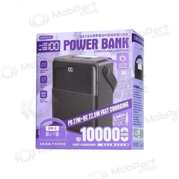 Εξωτερική μπαταρία Power Bank Remax FP-1 22.5W 100000mAh μαύρος
