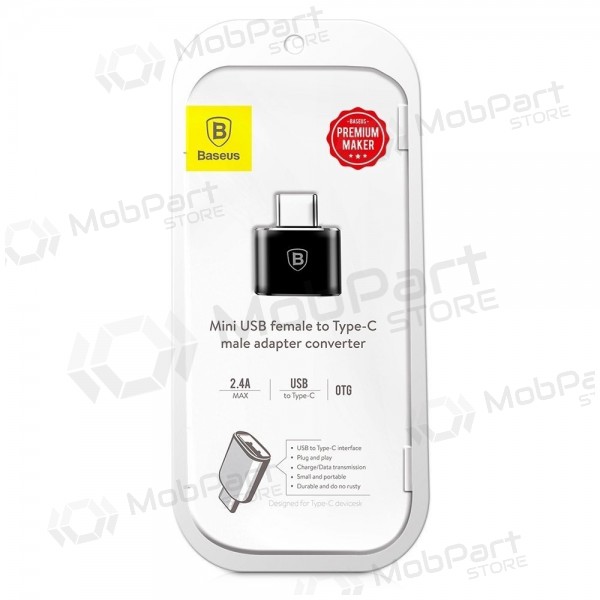 Προσαρμογέας Baseus USB-A to Type-C OTG μαύρος CATOTG-01