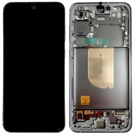 Samsung Galaxy S23 FE οθόνη (grafitas) (με πλαίσιο) (refurbished)