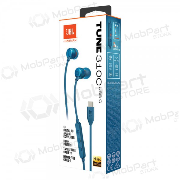 Ausinės JBL Tune 310C USB-C Ausinės JBL Tune 310C USB-C